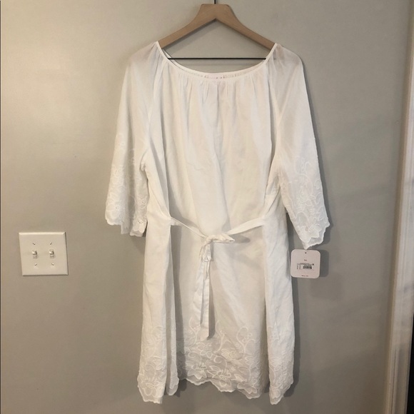 Isabel Maternity by Ingrid & Isabel Dresses & Skirts - Isabel Maternity Embroidered Tie Dress XL - New!